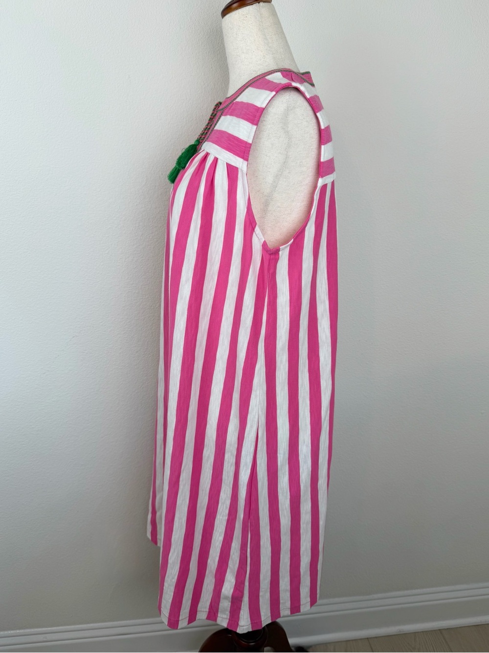 Boden Nadine Notch Cotton Dress in Sangria Sunset Size 6 Reg - Picture 11 of 13
